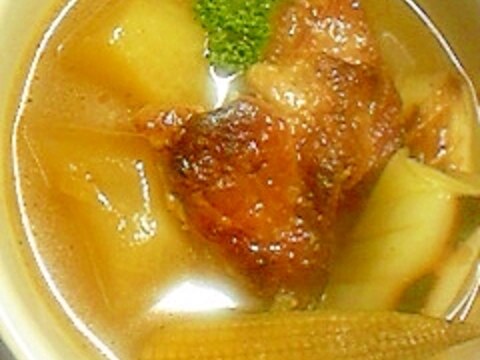 塩麹豚でカレーおでん。